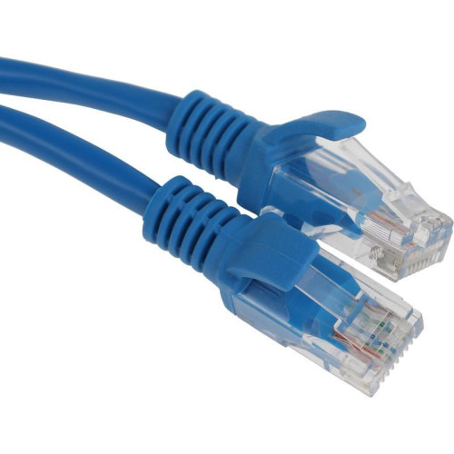 Патч-корд Premier PP12-5M/B 1000Гбит/с UTP 4 пары cat.5E CCA molded 5м синий RJ-45 (m)-RJ-45 (m)