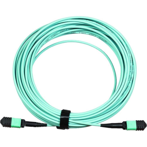 Каб.сборка Lanmaster LAN-12M-12M/OM3B-15 12x50/125 OM3 MPO-MPO полярность B 15м LSZH аквамарин