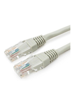 Патч-корд Premier PP6U-0.5M 10000Гбит/с UTP 4 пары cat.6 CCA molded 0.5м серый RJ-45 (m)-RJ-45 (m)