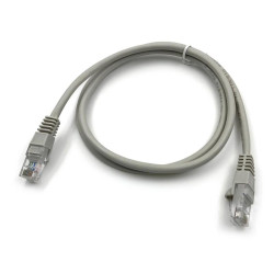 Патч-корд Buro UTP 4 пары cat.5E CCA molded 1м серый RJ-45 (m)-RJ-45 (m) (UTP-5E-1M-G)