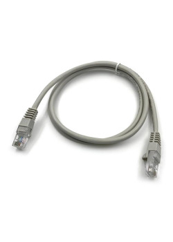Патч-корд Buro UTP 4 пары cat.5E CCA molded 1м серый RJ-45 (m)-RJ-45 (m) (UTP-5E-1M-G)