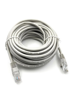 Патч-корд Buro UTP-5E-10M-G UTP 4 пары cat.5E CCA molded 10м серый RJ-45 (m)-RJ-45 (m)