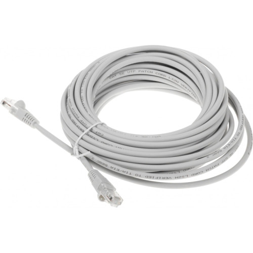 Патч-корд Buro UTP-5E-10M-G-LSZH UTP cat.5E 10м серый RJ-45 (m)-RJ-45 (m)