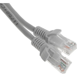 Патч-корд Premier PP12-0.5M 1000Гбит/с UTP 4 пары cat.5E CCA molded 0.5м серый RJ-45 (m)-RJ-45 (m)