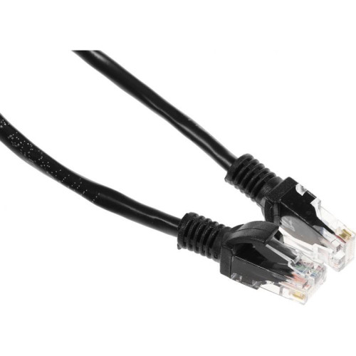 Патч-корд Premier PP12-0.25M/BK 1000Гбит/с UTP 4 пары cat.5E CCA molded 0.25м черный RJ-45 (m)-RJ-45 (m)