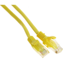 Патч-корд Premier PP12-2M/Y 1000Гбит/с UTP 4 пары cat.5E CCA molded 2м желтый RJ-45 (m)-RJ-45 (m)