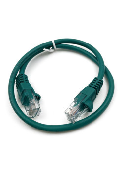 Патч-корд Buro UTP 4 пары cat.5E CCA molded 0.5м зеленый RJ-45 (m)-RJ-45 (m) (UTP-5E-0,5M-GR)