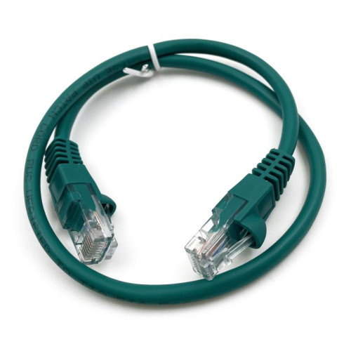 Патч-корд Buro UTP 4 пары cat.5E CCA molded 0.5м зеленый RJ-45 (m)-RJ-45 (m) (UTP-5E-0,5M-GR)