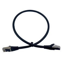 Патч-корд Buro BU-7-0.5M STP 4 пары cat.7 CCA molded 0.5м черный RJ-45 (m)-RJ-45 (m)