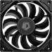 Кулер для корпуса/ Case Cooler ID-COOLING TF-9215-K (92x92x15mm, 4-pin PWM, 46CFM, 35.2dBA, 2800RPM, Black)