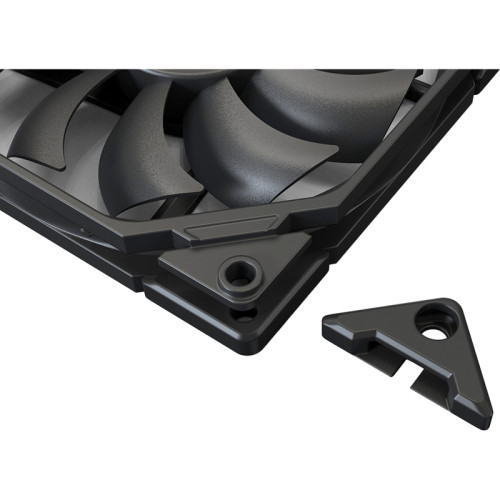 Кулер для корпуса/ Case Cooler ID-COOLING TF-9215-K (92x92x15mm, 4-pin PWM, 46CFM, 35.2dBA, 2800RPM, Black)