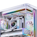 Кулер для корпуса/ Case Cooler JONSBO ZA-360WR Reverse (3x120x120mm, 4-pin PWM, ARGB, 62.4CFM, 37.3dBA, 2400RPM, White, Single-Frame RGB Fan Unit)