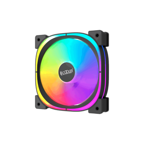 Кулер для корпуса/ Case Cooler PCCooler EF 120 ARGB BK 3 IN 1 (120x120x25mm, 4-pin PWM, ARGB, 37.98CFM, 25.7dBA, 1500RPM, Black, 3pcs)