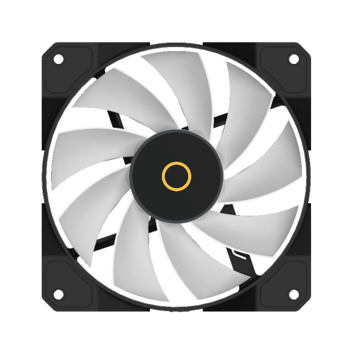 Кулер для корпуса/ Case Cooler Ocypus Beta F12 BK ARGB REVERSE BLADE (120x120x25mm, 4-pin PWM, ARGB, 56.5CFM, 29dBA, 1600RPM, Black)