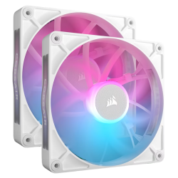 Кулер для корпуса/ Case Cooler Corsair iCUE LINK RX140 RGB (140x140x25mm, 4-pin PWM, RGB, 94.7CFM, 36dBA, 1700RPM, White, 2pcs)