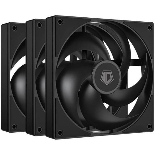 Вентилятор для корпуса ID-Cooling AS-120-K Trio 120х120x25 черный 4-pin 27.2дБ (упак.:3шт) Ret [AS-120-K TRIO]