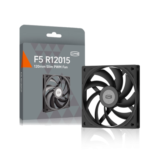 Кулер для корпуса/ Case Cooler PCCooler F5 R12015 BK (120x120x15mm, 4-pin PWM, 68CFM, 35dBA, 2200RPM, Black)