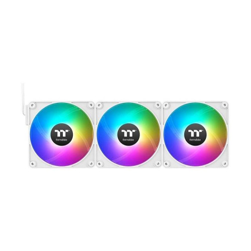 Вентилятор для корпуса Thermaltake CT140 EX Sync ARGB 140х140x25 белый 4-pin 30.7дБ (упак.:3шт) (CL-F191-PL14SW-A) Ret [CL-F191-PL14SW-A]