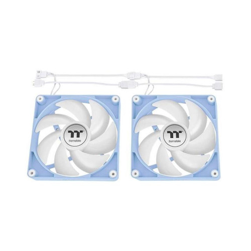 Вентилятор для корпуса Thermaltake CT120 Sync Hydrangea ARGB 120х120x25 голубой 4-pin 25.8дБ (упак.:2шт) (CL-F202-PL12BU-A) Ret [CL-F202-PL12BU-A]
