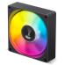 Кулер для корпуса/ Case Cooler JONSBO SL-925B (92x92x25mm, 4-pin PWM, ARGB, 38.2CFM, 33.8dBA, 2200RPM, Black)