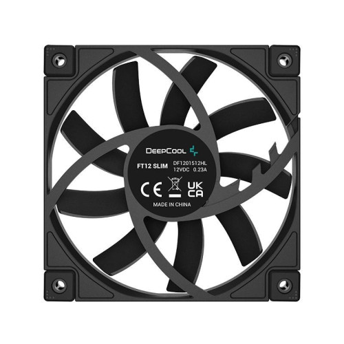 Вентилятор для корпуса Deepcool FT12 Slim 120х120x15 черный 4-pin 25.6дБ (R-FT12SLIM-BKWPN1-G) Ret