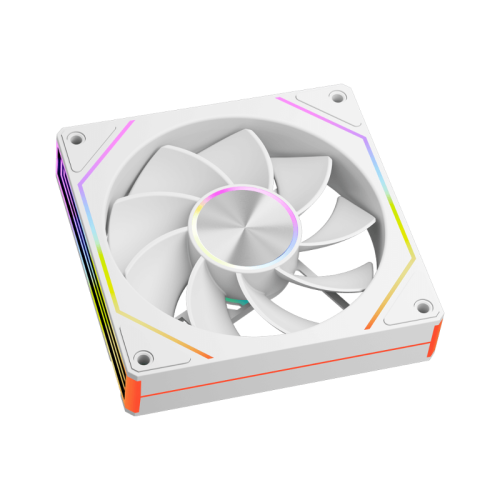 Кулер для корпуса/ Case Cooler PCCooler FG120R ARGB WH Reverse (120x120x25mm, 4-pin PWM, ARGB, 54CFM, 28.4dBA, 1800RPM, White)