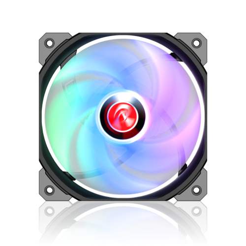 Вентилятор корпусный/ Case Cooler Raijintek AGERAS 12 ARGB-1 (120x120x25mm, 4-pin PWM, 67.38CFM, 33dBA, 2200RPM, Black)