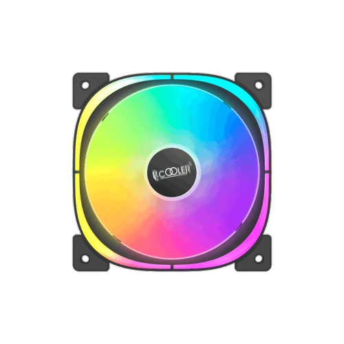 Кулер для корпуса/ Case Cooler PCCooler EF 120 ARGB BK 3 IN 1 (120x120x25mm, 4-pin PWM, ARGB, 37.98CFM, 25.7dBA, 1500RPM, Black, 3pcs)