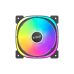 Кулер для корпуса/ Case Cooler PCCooler EF 120 ARGB BK 3 IN 1 (120x120x25mm, 4-pin PWM, ARGB, 37.98CFM, 25.7dBA, 1500RPM, Black, 3pcs)