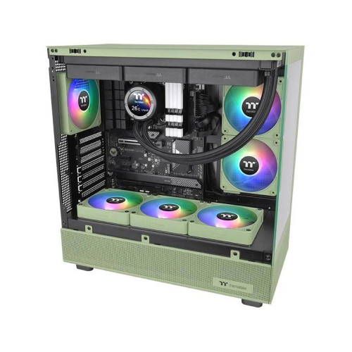 Вентилятор для корпуса Thermaltake CT120 EX Sync Matcha ARGB 120х120x25 зеленый 4-pin 28.5дБ (упак.:3шт) (CL-F196-PL12MG-A) Ret [CL-F196-PL12MG-A]