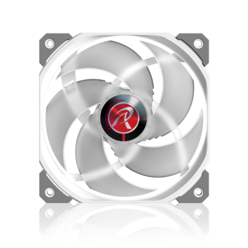 Вентилятор корпусный/ Case Cooler Raijintek AGERAS 12 ARGB-1 (120x120x25mm, 4-pin PWM, 67.38CFM, 33dBA, 2200RPM, White)
