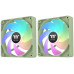 Вентилятор для корпуса Thermaltake CT140 Sync Matcha ARGB 140х140x25 зеленый 4-pin 30.5дБ (упак.:2шт) (CL-F203-PL14MG-A) Ret [CL-F203-PL14MG-A]