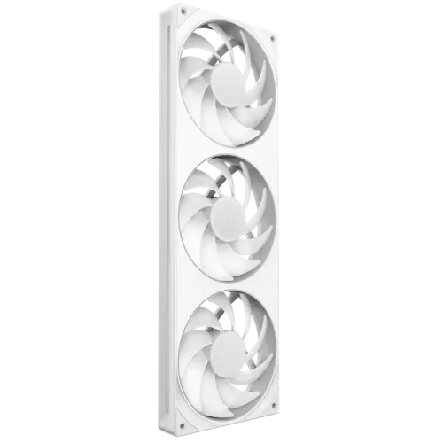 Кулер для корпуса ПК/ Case Cooler NZXT F360 RGB Core (120x120x25mm, 4-pin PWM, RGB, 75.12CFM, 30dBA, 2400RPM, White, Single-Frame RGB Fan Unit)