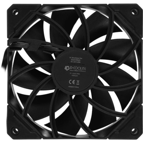 Вентилятор для корпуса ID-Cooling TF-12025-Pro 120х120x25 черный 4-pin 35.2дБ (TF-12025-PRO BLACK) Ret [TF-12025-PRO BLACK]