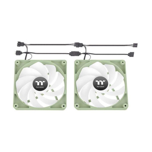 Вентилятор для корпуса Thermaltake CT120 Sync Matcha Reverse ARGB 120х120x25 зеленый 4-pin 31.2дБ (упак.:2шт) (CL-F200-PL12MG-A) Ret [CL-F200-PL12MG-A]