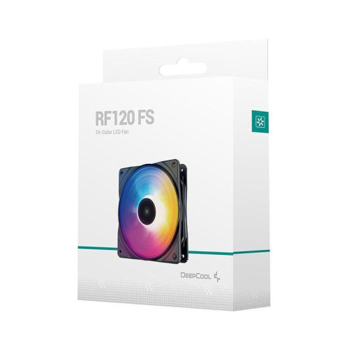 Вентилятор для корпуса Deepcool RF120 FS RGB 120х120x25 черный 4-pin 27дБ (DP-FLED3-RF120-FS) Ret [DP-FLED3-RF120-FS]