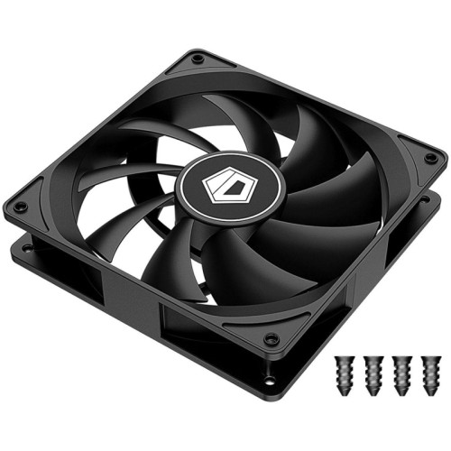 Вентилятор для корпуса ID-Cooling FL-12025K 120х120x25 черный 3-pin 21дБ Ret [FL-12025K]