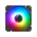Кулер для корпуса ПК/ Gamemax FN-12Rainbow-C9, 12CM ARGB Rainbow Fan, frame with reflective design, 3pin+4Pin connector