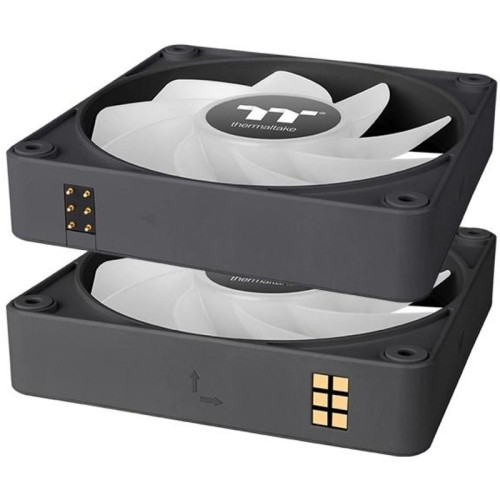 Вентилятор для корпуса Thermaltake CT140 EX Sync Reverse ARGB 140х140x25 черный 4-pin 32.8дБ (упак.:3шт) (CL-F193-PL14SW-A) Ret [CL-F193-PL14SW-A]