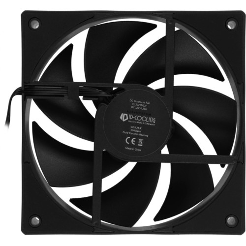Вентилятор для корпуса ID-Cooling AF-125-K 120х120x25 черный 4-pin 30дБ Ret [AF-125-K]