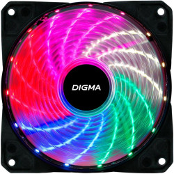 Вентилятор для корпуса Digma DFAN-FRGB2 RGB 120х120x25 черный 3-pin 4-pin (Molex) 23дБ Ret [DFAN-FRGB2]
