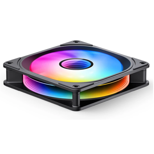 Кулер для корпуса/ Case Cooler JONSBO FR-606BR Reverse (120x120x25mm, 4-pin PWM, ARGB, 35.99CFM, 26.5dBA, 1500RPM, Black)