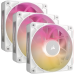 Кулер для корпуса/ Case Cooler Corsair iCUE LINK RX120 MAX RGB (120x120x30mm, 4-pin PWM, RGB, 71.3CFM, 29.5dBA, 2000RPM, White, 3pcs)