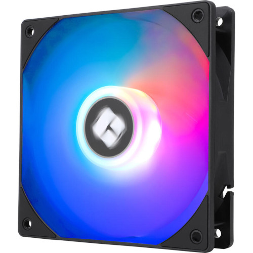 Кулер для корпуса/ Case Cooler Thermalright TL-C12RB-S V2 Reverse (120x120x25mm, 4-pin PWM, ARGB, 58CFM, 25.6dBA, 1500RPM, Black)