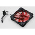 Вентилятор для корпуса Digma DFAN-LED-RED RGB 120х120x25 черный 3-pin 4-pin (Molex) 23дБ Ret [DFAN-LED-RED]