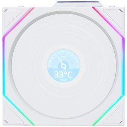 Вентилятор для корпуса Lian-Li Uni Fan TL Wireless LCD 120 LCD ARGB 120х124.5x28 белый 4-pin 27дБ (G99.12TLLCD1W1W.R0) Ret