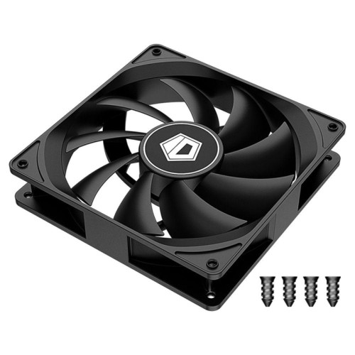 Вентилятор для корпуса ID-Cooling FL-12025K 120х120x25 черный 3-pin 21дБ Ret [FL-12025K]