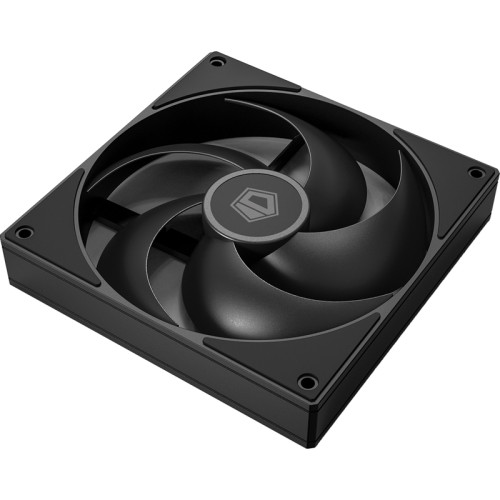 Кулер для корпуса/ Case Cooler ID-COOLING AS-140-K (140x140x25mm, 4-pin PWM, 72.2CFM, 24.9dBA, 1800RPM, Black)