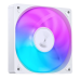 Кулер для корпуса/ Case Cooler JONSBO SL-120CW (120x120x25mm, 4-pin PWM, FRGB, 59.48CFM, 32.0dBA, 1500RPM, White)