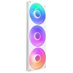 Кулер для корпуса ПК/ Case Cooler NZXT F360 RGB Core (120x120x25mm, 4-pin PWM, RGB, 75.12CFM, 30dBA, 2400RPM, White, Single-Frame RGB Fan Unit)